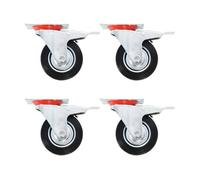 24 pcs Roulettes pivotantes 100 mm