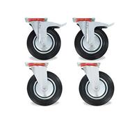 vidaXL 24 pcs Roulettes pivotantes 200 mm