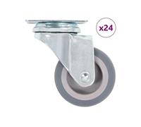24 pcs Roulettes pivotantes 50 mm