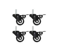 24 pcs Roulettes pivotantes avec frein 50 mm