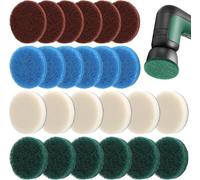 24 Pcs Tampon de Nettoyage Brosse de Nettoyage électrique Compatible Bosch 6033 Home/Garden Brosse Nettoyage Universelle