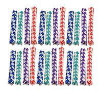 24 PCS Traps de Doigt Chinois Classic Bamboo Dinger Taps Puzzle Set 4 Colors for Party Favors Bird Toy Accessories Sac Sobers