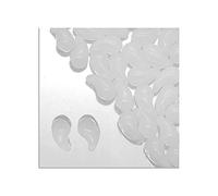 24 pcs ZoliDuo Czech 2-hole glass beads, 5 x 8 mm white opal, left version (Perles de verre zoliduo tchèque 2 trous blanche)