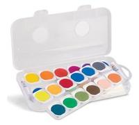 24 peintures aquarelle en godet Ø 30 mm -