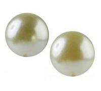 24 Perles Nacrées Ivoire 2cm G