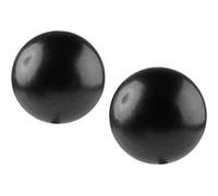 24 Perles Nacrées Noir 2cm G