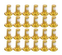 24 pi¨¨ces boulons de frein ¨¤ disque de v¨¦lo T25 vis de frein ¨¤ disque de v¨¦lo color¨¦es M5 x10mm / 0.4in boulons de rotor de frein ¨¤ disque de r¨¦sistance ¨¤ l'usure en acier(or)