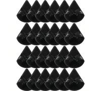 24 pièces/15 pièces/8 pièces/3 pièces Éponges de maquillage en velours triangulaires, texture douce et moelleuse, convient pour le visage et le corps, assortiment mixte d'outils de beauté cosmétiques,