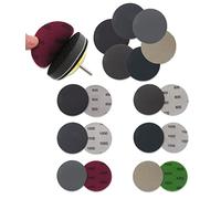 24 Pièces 75mm Papier de Verre Sec à l'eau, Disques Abrasifs Ronds, Tampons de Ponceuse Orbitale Feuilles de Papier Abrasif pour Métal Bois - Grain 600/800/1000/1500/2000/3000