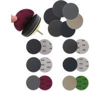 24 Pièces 75mm Papier De Verre Sec À L'eau, Disques Abrasifs Ronds, Tampons De Ponceuse Orbitale Feuilles De Papier Abrasif Pour Métal Bois - Grain 600/800/1000/1500/2000/3000