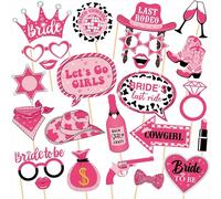 24 pièces Accessoires de studio photo western - Accessoires pour fête du Far West, Décorations pour anniversaire thème Texas, Divers accessoires pour séance photo western, Décorations de fête de enter