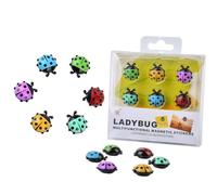 24 Pièces Aimants pour Réfrigérateur Coccinelle, Aimants Magnétiques pour Réfrigérateur Cuisine Créatifs Mignons Design Coccinelle Colorée Aimants Décoratifs pour Bureau À Domicile