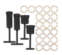 24 Pièces Anneau de Support D'abat-jour G9 en Plastique | Kit de Bague de Rechange, Adaptateur Précis, Maintien Sûr, Usage Polyvalent, Pièces de Luminaires