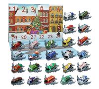 24 Pièces Avion Enfant à Tirer, Avion Jouet Enfant 2 3 4 5 6 7 8 9 Ans, Ensemble de Jeu pour Garçons Cadeau Garcon 2-10 ans Petites Avions plus une carte des rues