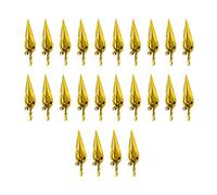 24 Pièces Ballons en Aluminium Ensemble Ballons Étoile Explosion Auto-scellants Brillants Décorations de Fête Réutilisables pour Mariages Anniversaires Noël Or 45,5 cm