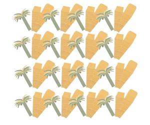 24 Pièces Boîte Ballotin Dragées Palmier en Papier Kraft