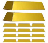24 Pièces Boîte Bonbons D’or Réaliste Pliable en Papier, Élégante | Coffret Portable, Intérieur Spacieux, Résistance Accrue, pour Anniversaires et Célébrations Festives