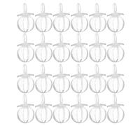 24 Pièces Boîte Présent de Tétine, Plastique Transparent | Shower et Baptêmes, Légère et Portable, Décoration Thématique Adorable, Lot Pratique