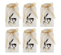 24 pièces Boîtes cadeaux religieuses Décorations de baptême Faveurs de fête religieuse Cadeaux de baptême Boîtes à bonbons Dieu bénisse pour la Christening Baby Shower Taille UniquePapetier
