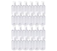 24 Pièces Bouteilles Rechargeables 80ml en Flacons Presseurs | Léger, sans Odeur, Organise les Liquides, Facile à Transporter, pour Activités Sportives et Extérieur Couleur Aléatoire