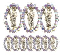 24 Pièces Breloques Jésus pour Ongles, Ornements de Manucure | Bijoux Délicats pour Nail Art, Design Élégant, Ne Se Déforme Pas Facilement, Lot
