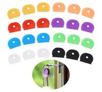 24 Pièces Cache Clef, FUKPO Capuchon Clef Couleur Couvre Clé Flexibles Couvre-clés, Protege Cle Couvre Clef pour Reconnaître Facilement vos Clés