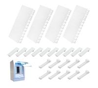 24 Pièces Caches Modulaires pour Tableau Électrique, Obturateurs 6TE Extensibles 12TE, Compatibles F-Tronic Hager Hensel, Caches Aveugles pour Coffret