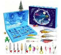 24 Pièces Calendrier De L’avent Peche, Calendrier De L’avent 2025, Un Cadeau De Noël Raffiné Pour Les Gentlemen, Les Pêcheurs, Les Pères, Les Grands-Pères, Les Maris Et Les Amis