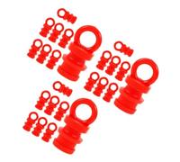 24 Pièces Capuchon de Poteau de Signalisation Orange, Plastique PVC | Bord Plat, Ajustement par Pression, pour T-posts et Ruban de Sécurité, Zones de Travail