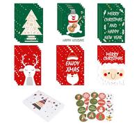 24 Pièces Cartes de Noël Set, Vœux de Noël, Cartes d'Invitation Fête de Noël, Cartes de Noël avec Enveloppe de Noël, Cartes de Noël, pour Écrire des Vœux de Noël à Vos Amis et à Votre Famille