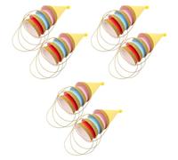24 Pièces Chapeaux Coniques D’Anniversaire, Papier | Pompons Décoratifs, Dorure à Chaud, Léger et Confortable, pour Petite Réunion ou Fête D’anniversaire