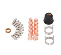 24 Pièces Consommables Torche de Découpe, Électrodes et Buses pour Découpe, Laiton Durable - Kit Complet, Entretien Facile, Durabilité Optimale pour Usage Professionnel