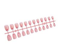 24 Pièces Courte Longueur Appuyez Sur Les Ongles Sur Les Nails Glossy Designs French Tip Acrylique Nails Pour S'en Tenir À Des Femmes Pressé