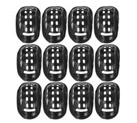 24 Pièces Coussinet de Casque de Sécurité Noir en Plastique | Installation Rapide, Sécurité Renforcée, de Pression au Menton, pour Soudeurs et Ouvriers