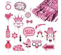 24 Pièces D'Accessoires Photo De Cow-Girl, 1 Rideau De Soie De Pluie, Style Cowboy Du Far West, Accessoires Sur Le Thème Du Cowboy, Accessoires Photo Portables, Plug-In Décoratif