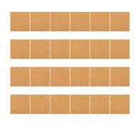 24 Pièces Dalles de Liège Carrées Auto-adhésives 2mm | Usage Polyvalent, Effet Antidérapant, Pose à Décoller et Coller, pour Bureaux et Cafés