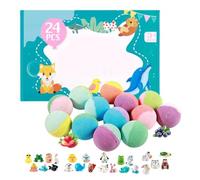 24 Pièces De Mousse À Thème Animal, La Peau Après Trempage, 28,5 X 18,8 X 5 Cm, Bombe De Bain Surprise, Figurines De À Collectionner, Expérience De Bulles Denses, Pour Femmes, Épouses,