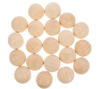 24 Pièces Demi Sphères en Bois Brut pour Loisirs Créatifs DIY | Perles Khaki Non Finies, Légères et Faciles à Ranger, pour Bijoux, Décor et Projets Créatifs