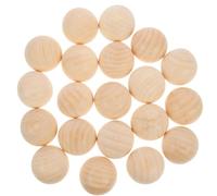 24 Pièces Demi Sphères en Bois Brut pour Perles Décoratives | Bois, Couleur Khaki, Finition Non Traitée, Faciles à Colorer, à Ranger Transporter pour Bricolage DIY