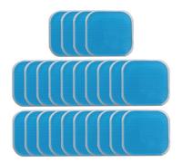 24 Pièces Électrodes pour Électrostimulateur 4x4cm, Coussinets de Gel Conducteur de Remplacement, Patch Électrostimulation