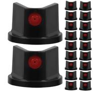 24 pièces Embout Adaptateur pour Aérosol de Peinture, Buse Noire ABS | Buses de Bombes Aérosol, Remplacement Rapide, Finition Nette, pour Retouches Maison et Usage Automobile