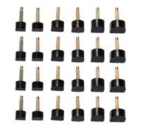 24 Pièces Embouts de Talonnettes de Rechange Tpu Noir pour Réparation | Pointes Résistantes, Surface Antidérapante, Bruit Réduit, Lot de 12 Paires pour Chaussures à Talons