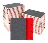 24 Pièces Éponges de Ponçage 240 Grain Papier Abrasif Sec et Humide Flexible Eponge Abrasive, Cloisons Sèches, Métal et Peinture