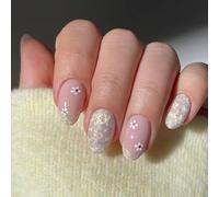 24 Pièces Faux Ongles Réutilisables Effet Vague 3D Et Reflets Œil De Chat En ABS