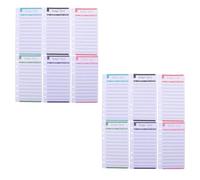 24 Pièces Feuilles de Budget Portables, Cartes de Dépenses | Papier Offset Recto Verso, Design Créatif, pour Voyage D'affaires et Déplacement Autonome, Lot de Six Couleurs