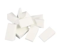 24 Pièces Houppette Triangulaire, Éponge Maquillage Blanche | Toucher Doux Peau, Convient à Tous Types, Lavage Facile et Séchage Rapide, Plastique Latex Coton
