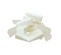24 Pièces Houppette Triangulaire Visage, Éponge Maquillage | Plastique et Latex Coton, Toucher Confortable, Facile à Laver et Sécher, Adaptée à Toutes les Peaux