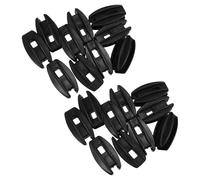 24 Pièces Isolateur de Clôture Électrique Plastique 14mm Noir