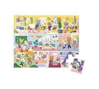 Janod Puzzle Les rituels de la journée – 24 pièces – 3-6 ans – Fabriqué en France