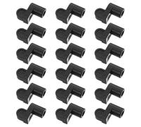 24 Pièces Loquet de Moustiquaire Noir avec Vis, Fixation Stable | Fer et Plastique, Pièces de Remplacement, pour Portes Moustiquaires et Panneaux Extérieurs